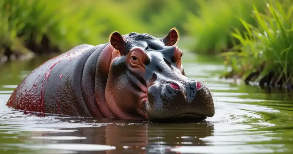 Kuda Nil Mengeluarkan Cairan Merah Yang Dikenal Sebagai "Keringat Darah"