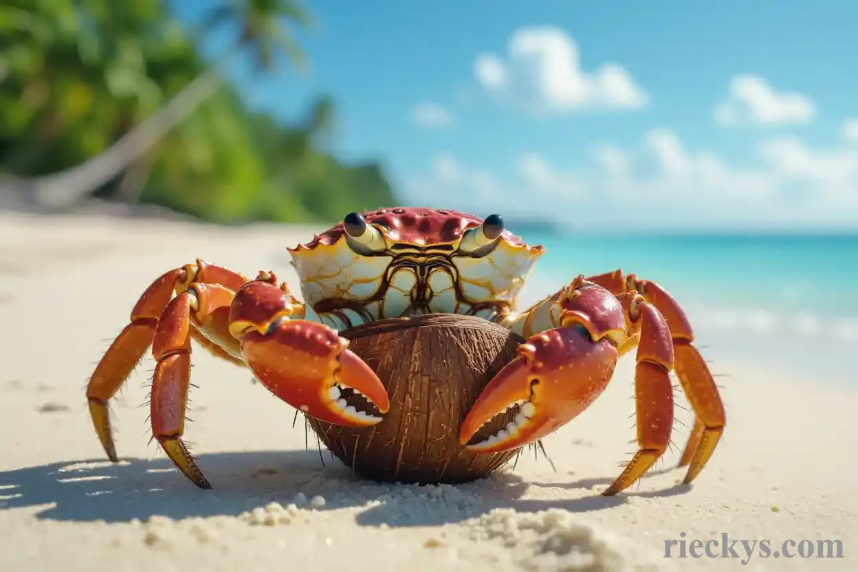 Fakta Unik Kepiting Kelapa Bisa Memecahkan Kelapa Dengan Mudah