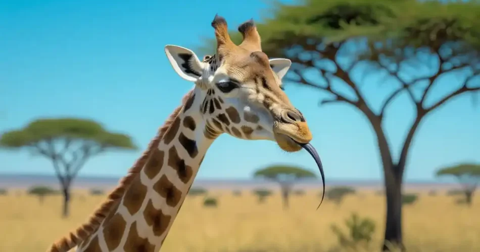 Lidah Jerapah: Cara Alami Membersihkan Telinganya dengan Efektif